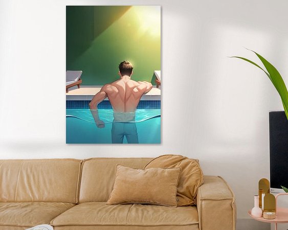 Example of the artwork in a room
