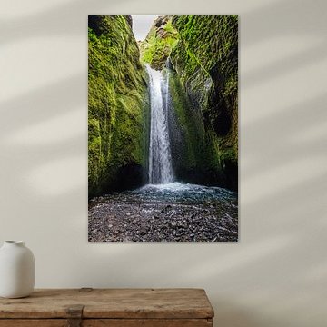 La cascade cachée de Nauthúsagil - Gorge islandaise sur Jasper Los