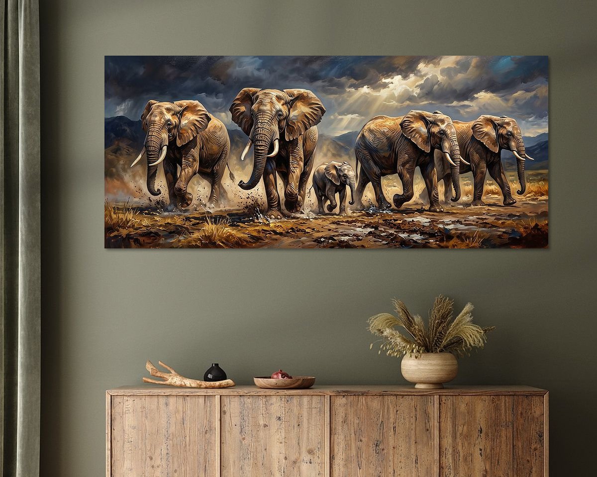 Example of the artwork in a room