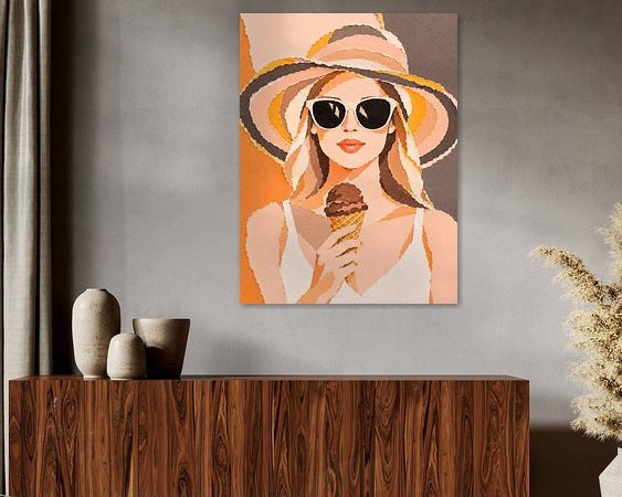 Example of the artwork in a room