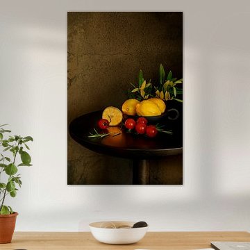 Lemons and tomatoes with an Italian feel.