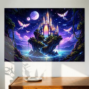 Château sur le rocher - fantasy