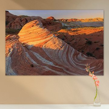 Zonsopkomst in de Valley of Fire State Park, Nevada, USA