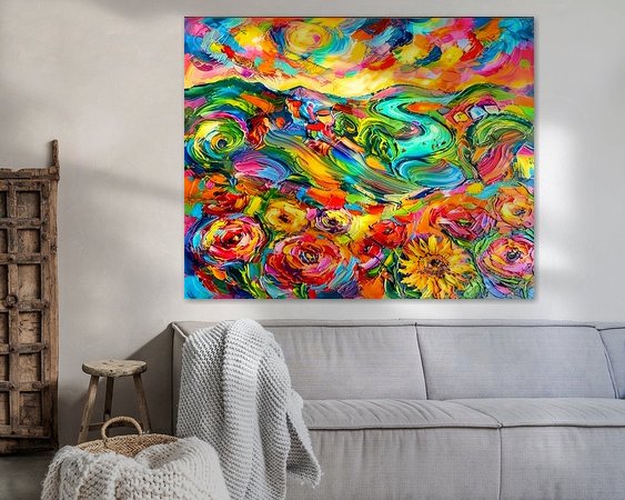 Example of the artwork in a room