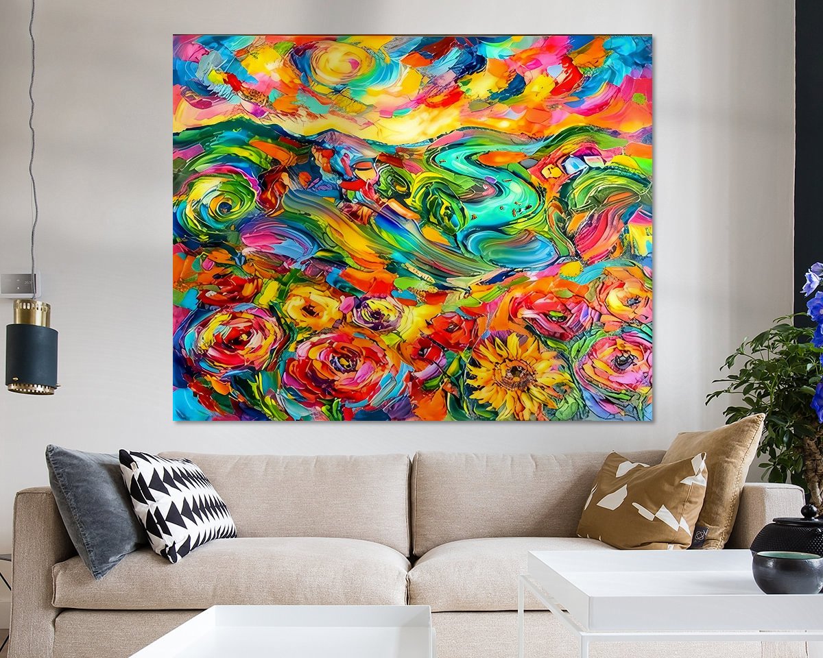 Example of the artwork in a room