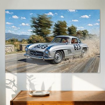 Mercedes-Benz 300 SL bei der Mille Miglia 1952 von DeVerviersBelgium