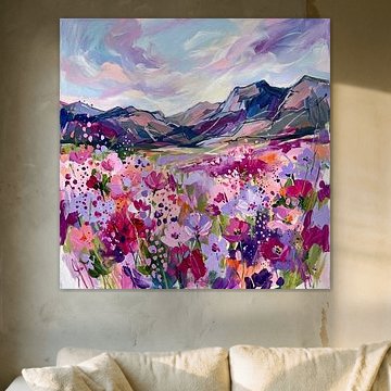 Purple landscape