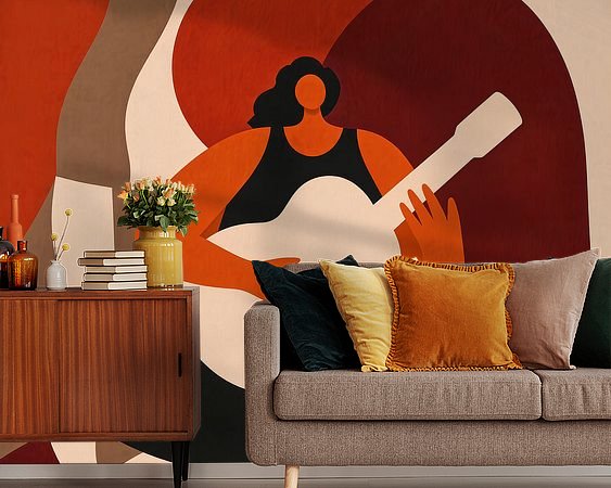 Example of the artwork in a room
