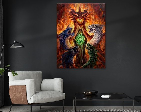 Example of the artwork in a room