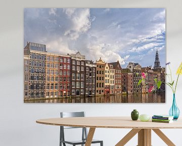 Cloudy Damrak - Amsterdam van Thomas van Galen