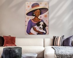 Example of the artwork in a room