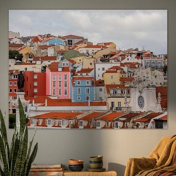 Farbenfrohe Häuschen in Portugal