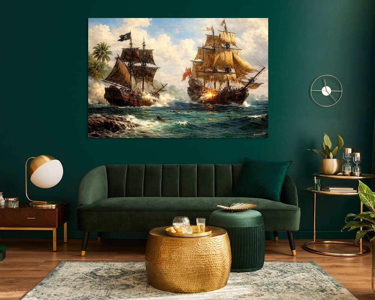 Example of the artwork in a room