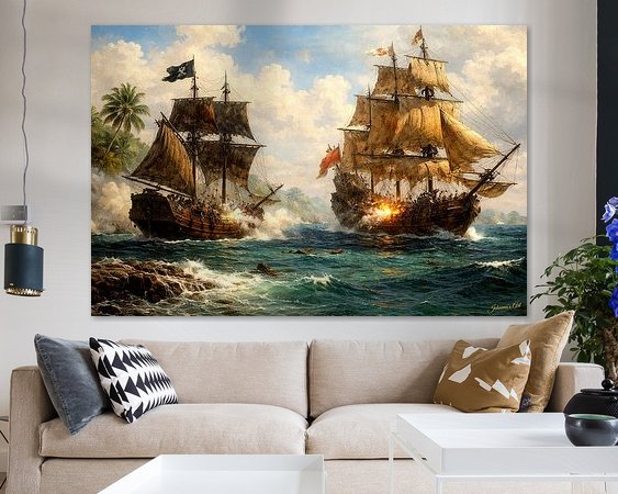 Example of the artwork in a room