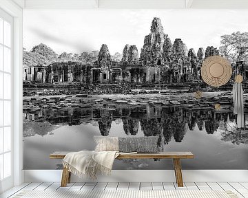 ANGKOR WAT, CAMBODIA, 5 DECEMBER 2015 - Ruins of the Bayon temple at Angkor Wat in Cambodia. UNESCO  by Wout Kok