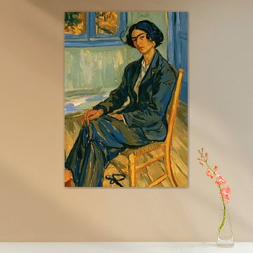 Frida in the style of Van Gogh