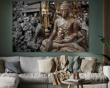 Afbeeldingen van Budha van Wout Kok