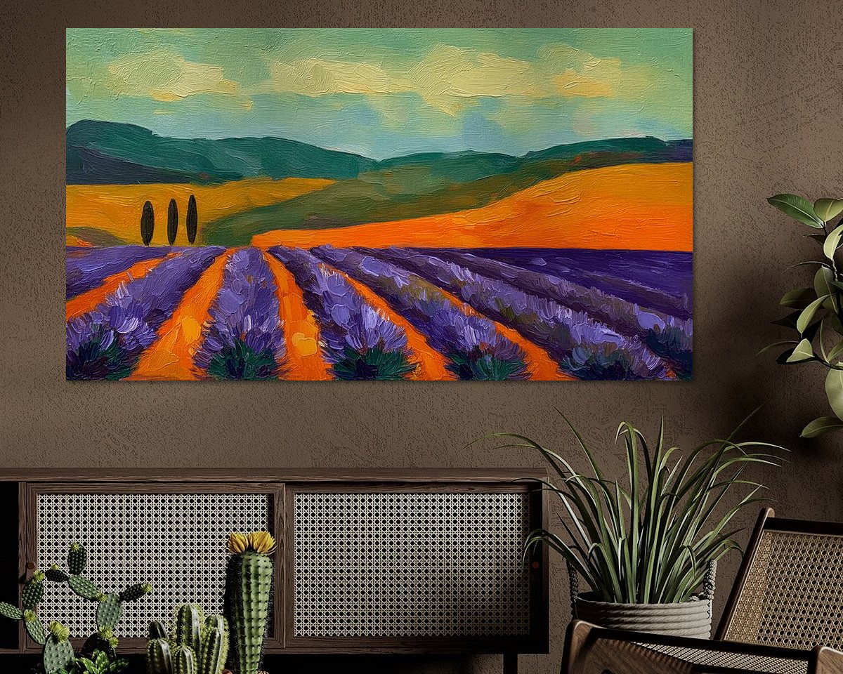 Example of the artwork in a room