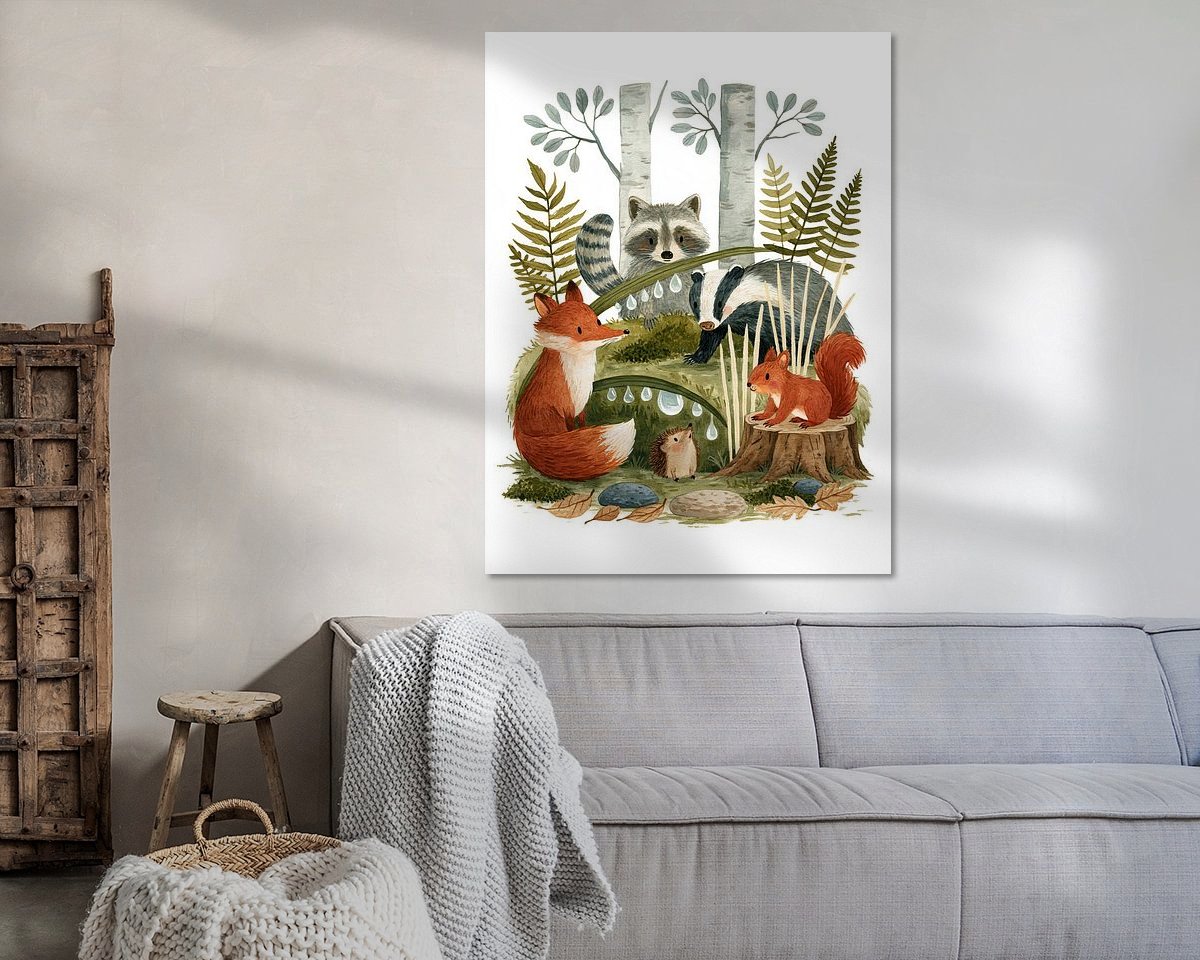 Example of the artwork in a room
