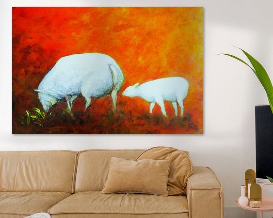 Example of the artwork in a room