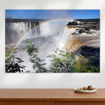 Les chutes d'Iguazú, à la frontière entre le Brésil et l'Argentine sur Rini Kools