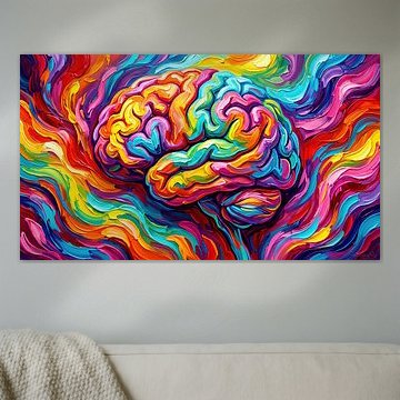 The human brain – an explosion of colours