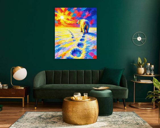 Example of the artwork in a room