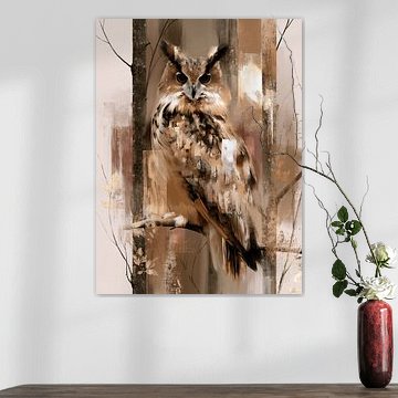 Eule im Cottagecore-Stil von Lina van Oers