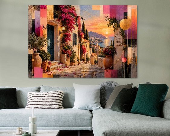 Example of the artwork in a room