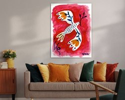 Example of the artwork in a room