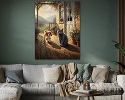 Example of the artwork in a room