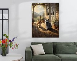 Example of the artwork in a room