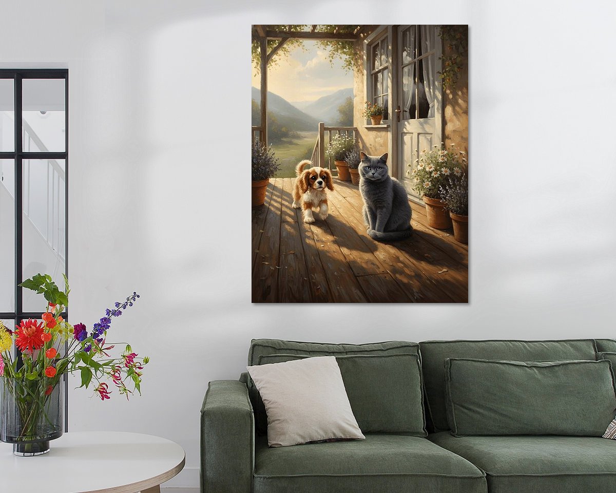 Example of the artwork in a room
