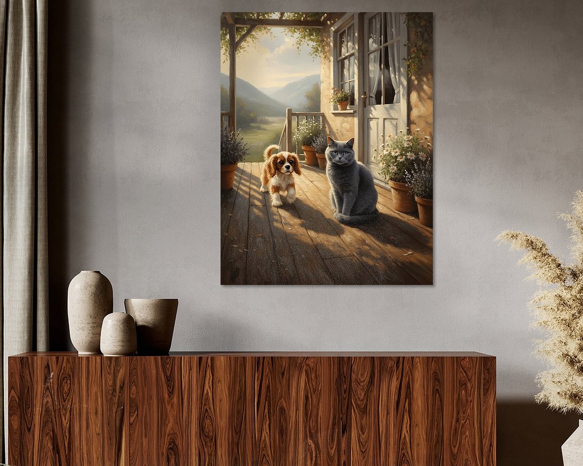 Example of the artwork in a room