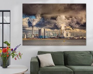 Elektrizität zentrale Maasvlakte Rotterdam (Die Niederlande) von Dick Kattestaart