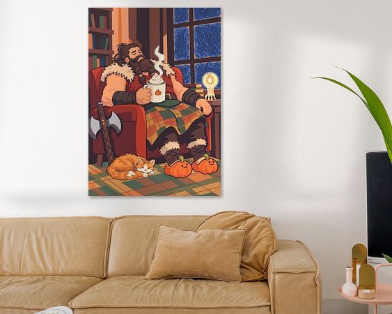 Example of the artwork in a room