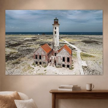 Vuurtoren Klein Curacao - droneopname