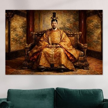 De keizer op de troon – Japanse kunstcollectie