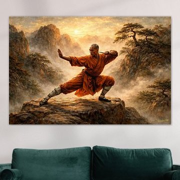 Dynamisches Shaolin-Training – China | Japanische Kunstsammlung von Johannas Art Creations