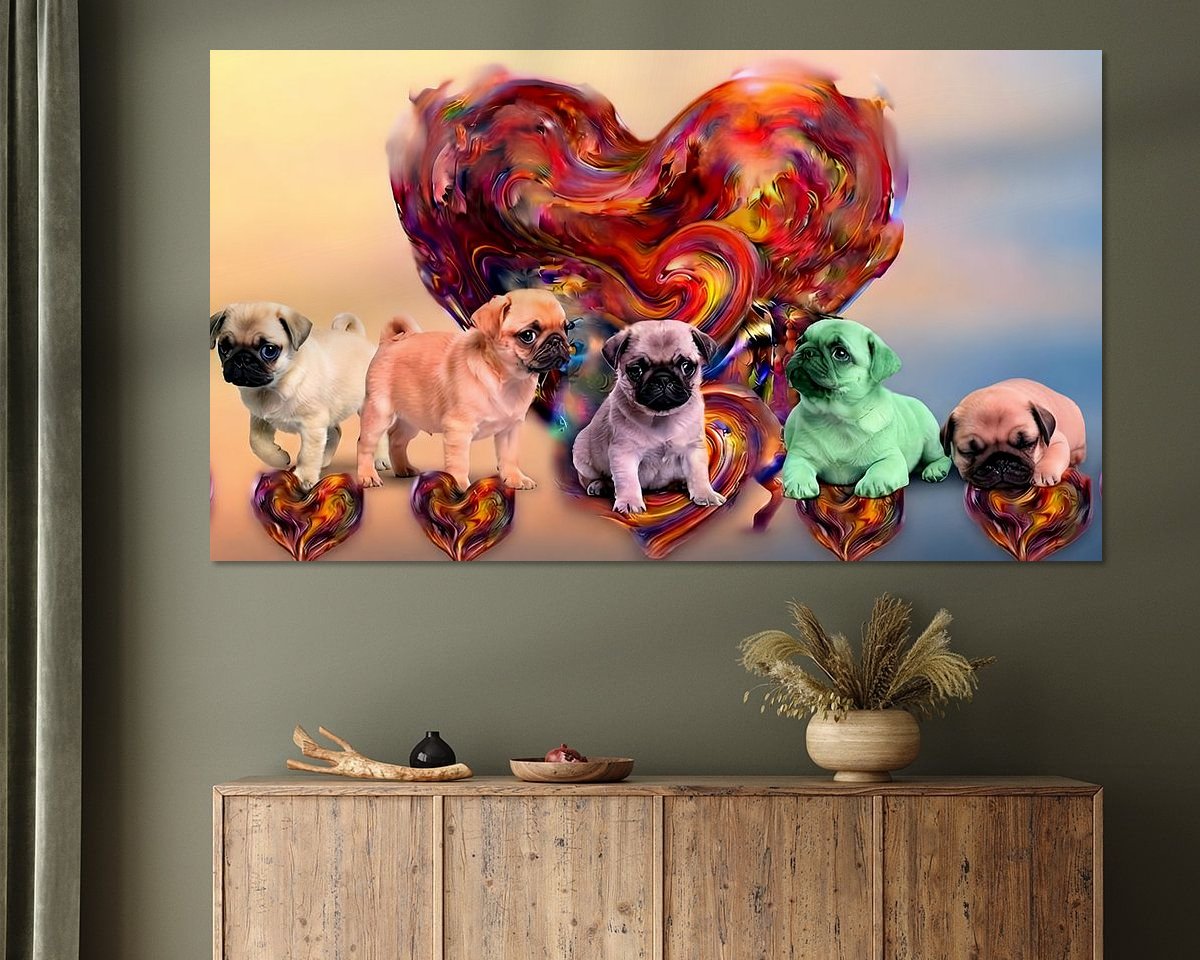 Example of the artwork in a room