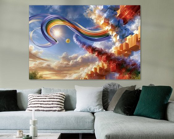 Example of the artwork in a room