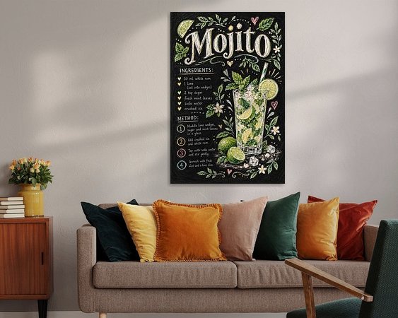 Example of the artwork in a room
