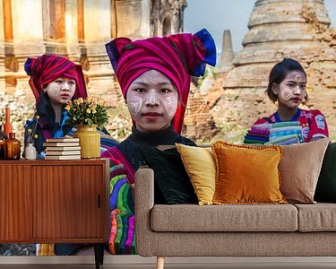 Example of the artwork in a room