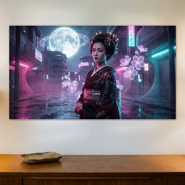 Japan, Geisha by my pixel art