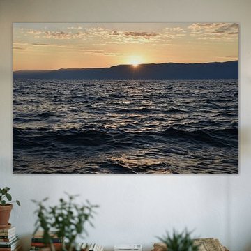 Sonnenuntergang am Ohridsee 1 von Erik Buitenhuis