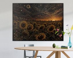 Example of the artwork in a room