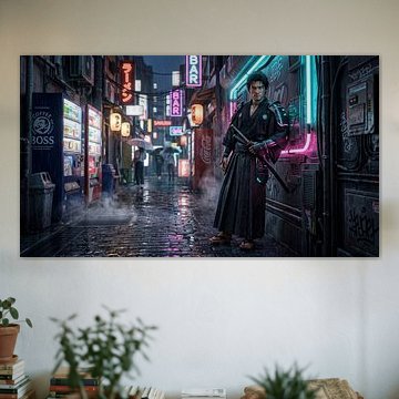 Japan, Cyberpunk-Samurai von my pixel art