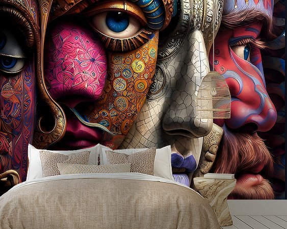 Example of the artwork in a room
