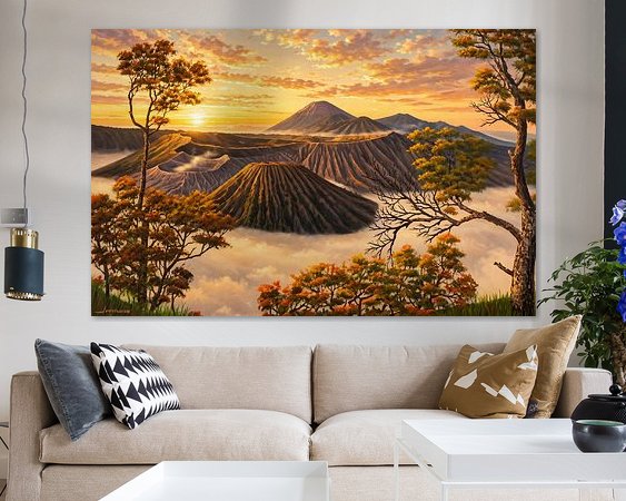 Example of the artwork in a room