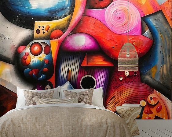 Example of the artwork in a room